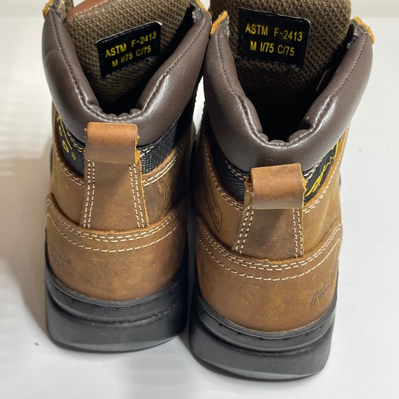 Ad Tec Boots Womens 8 Work Boots Safety Steel Toe Brown Ankle Top ASTM F-2413 - Picture 3 of 15